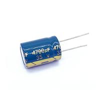 Electronic devices Aluminum Electrolytic Capacitor 18 * 25mm Low ESR/Impedance High Frequency 35v 4700UF 4700UF35V (Size : 10pcs)