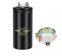 Electronic devices Bolt Electrolytic Capacitor 400V1500UF 50x105mm CD136 Screw Capacitors CE105℃ with Bracket 2000Hours 1Pcs