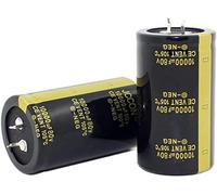 Electronic devices Capacitor kit 10PCS-5PCS 80V10000UF 10000UF 80V High Frequency Low Electrolytic Capacitors 35X60MM capacitors Energy storage elements (Size : 5PCS)