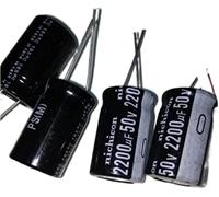 Electronic devices Capacitor kit 10pcs Capacitor 50 v2200uf 2200 uf50v All Plug-in Series Aluminum electrolytic capacitors Specifications: 16 * 25 capacitors Energy storage elements