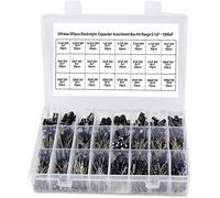 Electronic devices Capacitor kit 500Pcs/lot DIY 0.1UF-1000UF 24Values Aluminum Electrolytic Capacitors 16-50V Mix Electrolytic Capacitor Assorted kit Set Box capacitors Energy storage elements