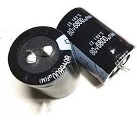 Electronic devices Capacitor kit 6PCS Electrolytic Capacitor 80V 6800UF 6800UF 80V 80v6800uf 30 * 50 Electrolytic capacitors capacitors Energy storage elements