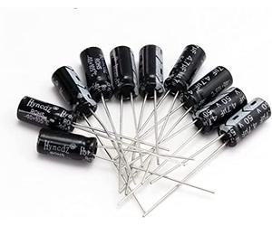 Electronic devices Capacitor kit Aluminum Electrolytic Capacitors 10pcs 25V 50V 100V 450V Capacitor 10UF 220UF 1000UF 3300UF DIY Fixed electrolytic Capacitor capacitors (Size : 25V 3300 Energy storag