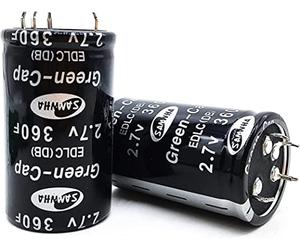 Electronic devices Capacitor kit Automobile Rectifier Module Capacitor 2.7V360F Capacitor Fuel Saving Power 16V 60F 500f capacitors Energy storage elements (Size : 2.7V500F)