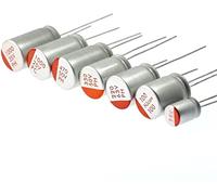 Electronic devices Capacitor kit Polymer Solid Capacitor 6.3V 10V 16V 25V 35V 50V 100V 4.7uF 10uF 22uF 33uF 47uF 68uF 100uF 220uF 270uF 330uF 470uF 1000uF 2200uF capacitors (Size : 35V 10 (Size : 6.