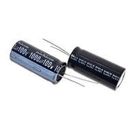 Electronic devices Capacitors 10PCS 100V1000UF 18 * 35mm electrolytic Capacitor 1000UF/100V