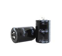 Electronic devices Capacitors 10pcs 680UF 400V Aluminum Electrolytic Capacitor, 400V680UF 35 * 50mm Energy storage elements