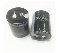 Electronic devices Capacitors 10pcs Aluminum Electrolytic Capacitors, 10000uF 50V 50V10000uF 25 * 50mm Energy storage elements