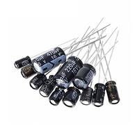 Electronic devices Capacitors 120pcs 12 Value kit 1uF-470uF Electrolytic Capacitor Package 1UF 2.2UF 3.3UF 4.7UF 10UF 22UF 33UF 47UF 100UF 220UF Energy storage elements