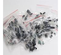 Electronic devices Capacitors 120pcs 12 Value kit 1uF-470uF Electrolytic Capacitor Package kit 1UF 2.2UF 3.3UF 4.7UF 10UF 22UF 33UF 47UF 100UF 220UF Energy storage elements