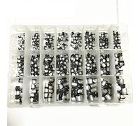 Electronic devices Capacitors 1uF~1000uF 6.3V-50V 400Pcs 24Value SMD Aluminum Electrolytic Capacitors Assortment Kit + Box