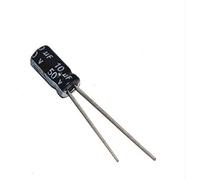 Electronic devices Capacitors 50PCS 50V 10UF Aluminum Electrolytic Capacitor 50 V / 10 UF Size 5 * 11MM Electrolytic Capacitor