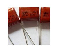Electronic devices Electronic Accessories 20pcs CBB 105 250V 105J CL21 1uF 1000nF P15 Metallized Polypropylene Film Capacitor Energy storage elements