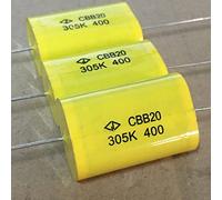 Electronic devices GD CBB20 Series 305K 3UF 400V DC Thick Copper pin Absorption Film electrodeless Capacitor 10pcs Energy storage elements