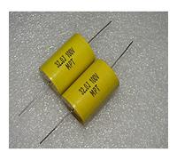 Electronic devices MPT 100V 32uf 326j 100VDC axial Copper pin Frequency Division Film Capacitor 1 Pcs Energy storage elements
