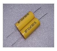 Electronic devices MPT 400V 10UF 106J 400VDC Axial Copper Leg Crossover Film Capacitor 1 Pcs Energy storage elements