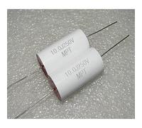 Electronic devices MPT Copper pin 10.0j 250V 10uF 106j axial Through core red Head Frequency Division Film Capacitor 1 Pcs Energy storage elements