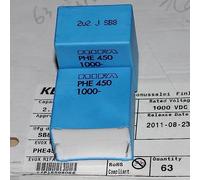 Electronic devices PHE 450 Series 2.2UF 1000V Audio Coupling Frequency Division Infinite Capacitor 1 Pcs