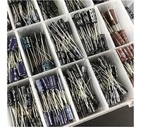 Electronic devices Switch Capacitor kit 24 Values 550pcs 16V/25V/35/50V Mix Electrolytic Capacitor Assorted kit with Storage Box capacitors