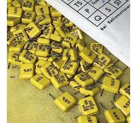 Electronic devices Yellow FKC Series 160V 390PF tin foil Audio Coupling Capacitor 10pcs