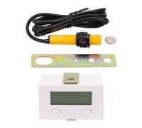 Electronic Digital 5 Counter Industrial Sensor Switch with Magnetic Induction, 5-15mm Sensing Distance, 20Hz Max Frequency, for Automatic Punch Counting, White