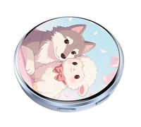 Electronic Digital Badges Animes Pin Button with GIF/Videos/Photos Display Bluetooth-Compatible Cosplay Animes Fan Electronic Badges