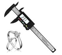 Electronic Digital Calipers - 0 to100mm Tiny Vernier Measuring Tool for Jewelry | ABS Build, Sturdy Portable Design with Conversion Feature and Screen Display for Small Objects, 6.97x1.97 inches