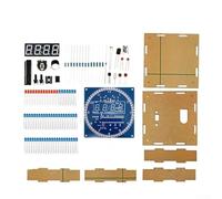 Electronic Digital Clock Practice Kit For Students And Hobbyists Featuring Transparent Case Soldering Components And Alarm Function(Green)