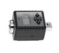 Electronic Digital Display Torque Wrench Adapter Set Compact Steel 1/4 1/2 Drives Peak Track Modes Real- Torque Alarm System(10-200Nm)