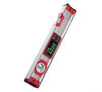 Electronic Digital Level Made of Aluminium Alloy with Magnetic Base Digital HD Display Waterproof and Dustproof 0-90° Precision Measurement with Data Storage for Civil Engineering (400 mm)