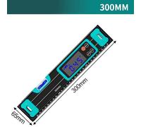 Electronic Digital Level with LED Display, ±0.05° Accuracy, Magnetic Base, for Construction & DIY, 200/300/400/500mm 300mm