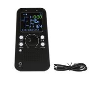 Electronic Digital Metronome Universal Smart Bluetooth Metronome, USB Charging, Timer Function, Loud Volume, Connectable to Headphones，for Guitar Piano Drum Violin Musical Instrument Black