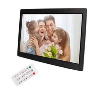Electronic Digital Photo Frame, 14 Inch 1080P Digital Photo Frame Black Background Music For Living Room Office (UK Plug)