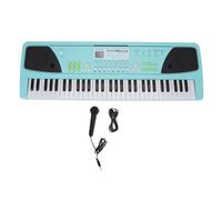 Electronic Digital Piano 61 Key Keyboard Piano USB Recargeable Educational Electric with Mini Microphone for Little Fingers Kids