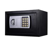 Electronic Digital Safe Box 8.5 Litre Volume For Home Hotel Security With 2 Locking Bolts And 2 Keys Floor Mounted 20x31x20CM, Black