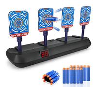Electronic Digital Target for Nerf, Boys Toys Age 3 4 5 6 7 8 9 Shooting Game Auto Reset Targets with Foam Bullets Kids Birthday Gifts Stocking Fillers for 3-10 Year Old Teen Boys