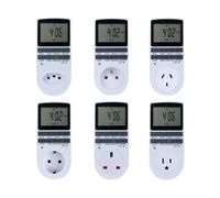 Electronic Digital Timer Switch 24 Hour Cyclic EU UK AU US BR FR Plug Kitchen Timer Outlet Programmable Timing Socket 220V US
