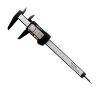 Electronic Digital Vernier Caliper - 0-150mm/0-6'' Carbon Fiber Micrometer with LCD, Inch/MM Conversion, Auto-Off, External, Internal, Depth & Pitch Measurements
