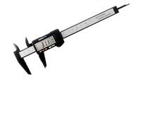 Electronic Digital Vernier Caliper, 0-150mm/0-6'' Carbon Fiber Micrometer with LCD, Inch/MM/Fraction Conversion for External, Internal, Depth & Pitch Measurements