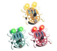 Electronic Diy Kit Weevil Eye Beginner Learn To Solder Fun Kit Handmade Gift Fit for Student Experiment Parent-Child Interaction white
