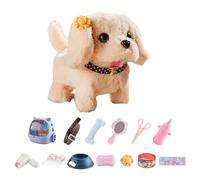 Electronic Dog Toy, Walking Puppy Toy, Cute Plush Electronic Dog Toy with Pet Backpack with Deluxe Feeding Kit, Electronic Toy