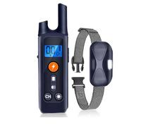 Electronic Dog Training Collar, Rechargeable Remote Control, 1000m Range, Anti-Bark Device, Adjustable Size