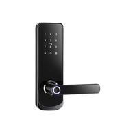 Electronic Door Lock Fingerprint Bluetooth Lock with Smart Touch Screen Lock Digital Safe Code Keypad Deadbolt for Home Hotel (Color : 240mm 6085) Vision