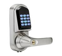 Electronic Door Lock Password, 2 Cards, 2 Keys Smart Digital Keypad Lock Keyless Intelligent (Color : Right Handle)