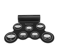 Electronic Drum Digital USB MIDI 7 Pads Roll Up Set Silicone Electric Drum Pad Built-in Speakers with Drumsticks Sustain Pedal