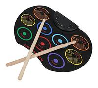 Electronic Drum Pad, Portable Color Hand Roll Percussion Instrument Set for Playing Music