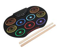 Electronic Drum Pad, Portable Colorful Hand Rolled Design, Percussion Pad Compact for Adult Beginners, Home Practice, Music Lessons, Travel Use