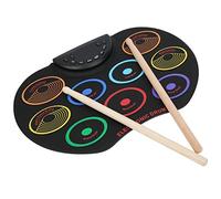 Electronic Drum Pad, Portable Hand Rolled Electronic Drum Pad Percussion Instrument Kit for Adult Beginner (Colored