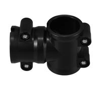 Electronic Drum Rack Clamp 38x38mm Black Mount | Plastic Vertical T Shape, Adjustable Screw and Wing Nut, Secure Fit for Kit Frames and Studio Setups