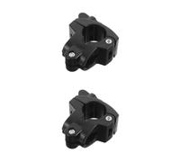 Electronic Drum Rack Clamp Clip Holder Quick Release 2pcs 38-22mm | Black Plastic Metal Build, for Drum Rack Tube Use, Compact Sturdy Piece for Gigs and Practice